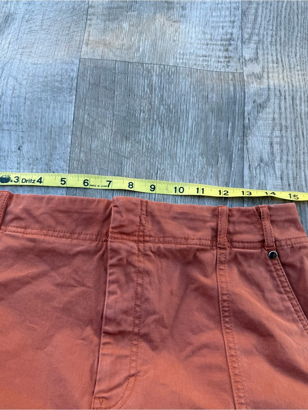 Anthropologie Rust-Brown Cargo Bermuda Shorts - Picture 6 of 11